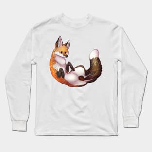 Cozy Red Fox Long Sleeve T-Shirt